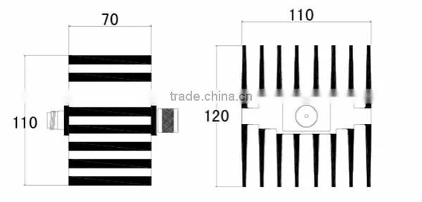 50 W 30 dB DC-6GHz fixed Attenuator N type