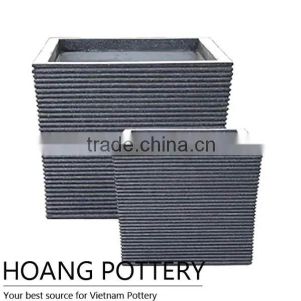White cement Planter outdoor and indoor from Vietnam