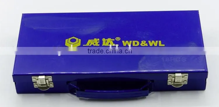 19 pieces 12.5mm series Metric socket tools