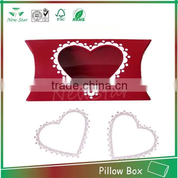 high quality fancy paper pillow box