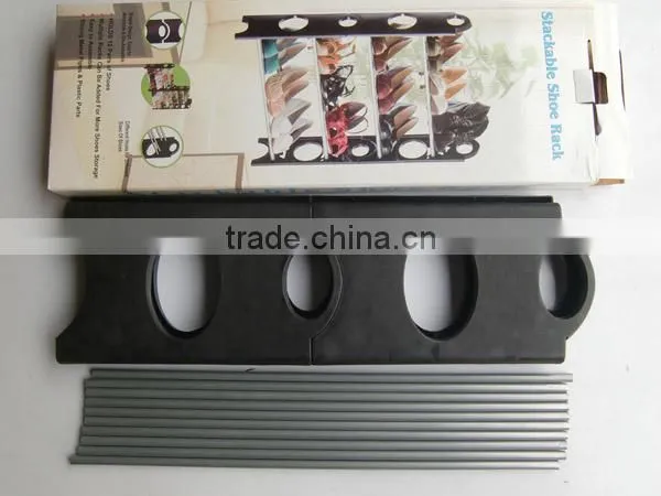 Great for large rooms or closet organization shoe storage shelves with Black color (FH-SR0064)