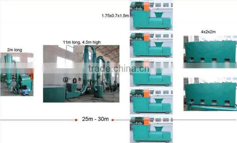 Top quality briquette press machine charcoal briquette machine