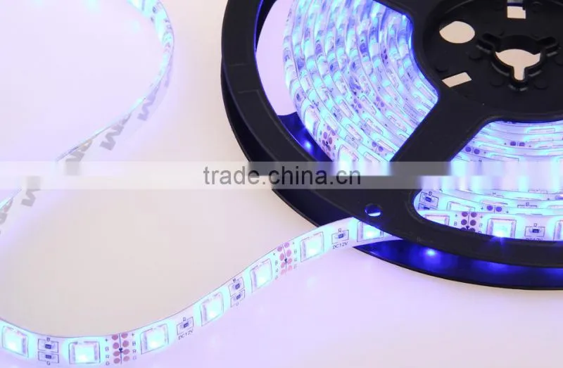 high brightness double board 2 years warranty 12v led strip light Blue Flexible Led Strip light 5050 60led/m rope light led belt