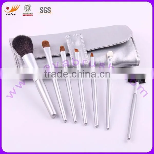 7-pcs Rainbow Series Travel Brush Set--Silvery Set