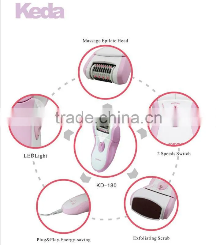 Popular Rechargeable Hair Epilator Clean in Summer