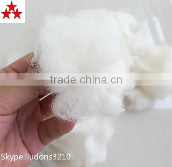 2016 spring bleached wool noils for felt& filled 27-28mic