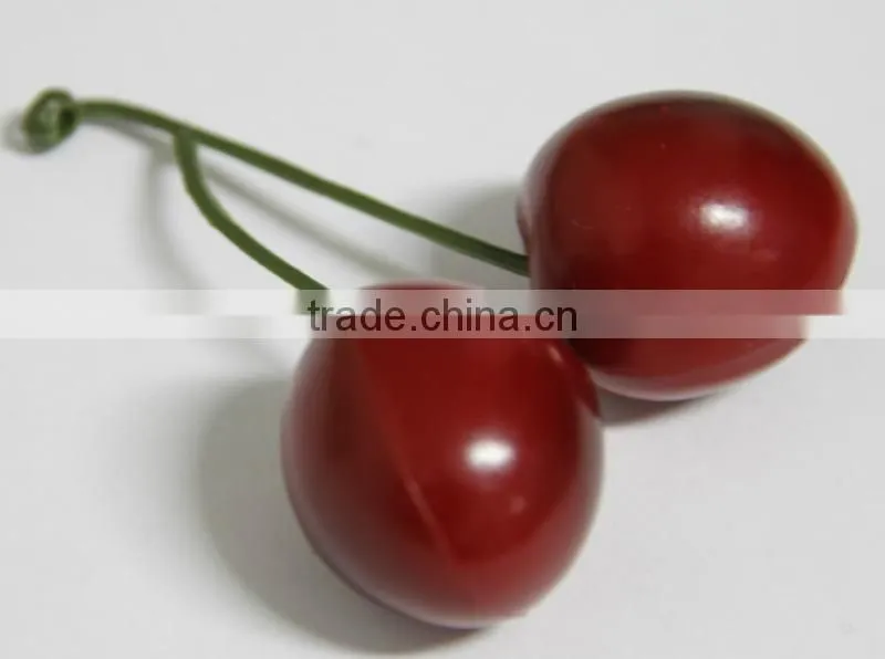 Faux Fake Foam Craft Cherry Simulation Fruits Desk Ornament Decor Red Decorative Foam Artificial Cherry Garden House Indoo