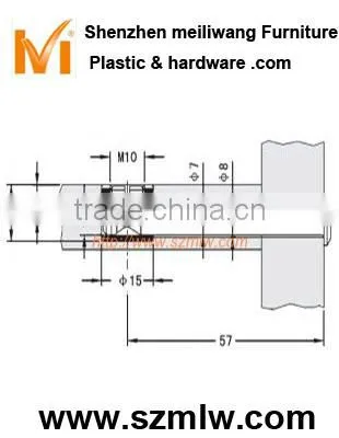 Zinc plated steel 3 in 1 furniture connector