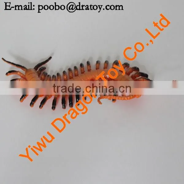 Cratoon plastic centipede figurine for decoration
