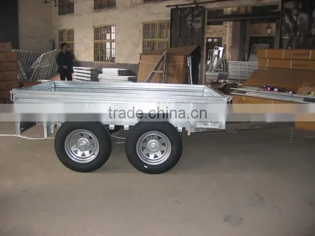 Hot dipped galvanized Tandem Trailer / double axle trailer