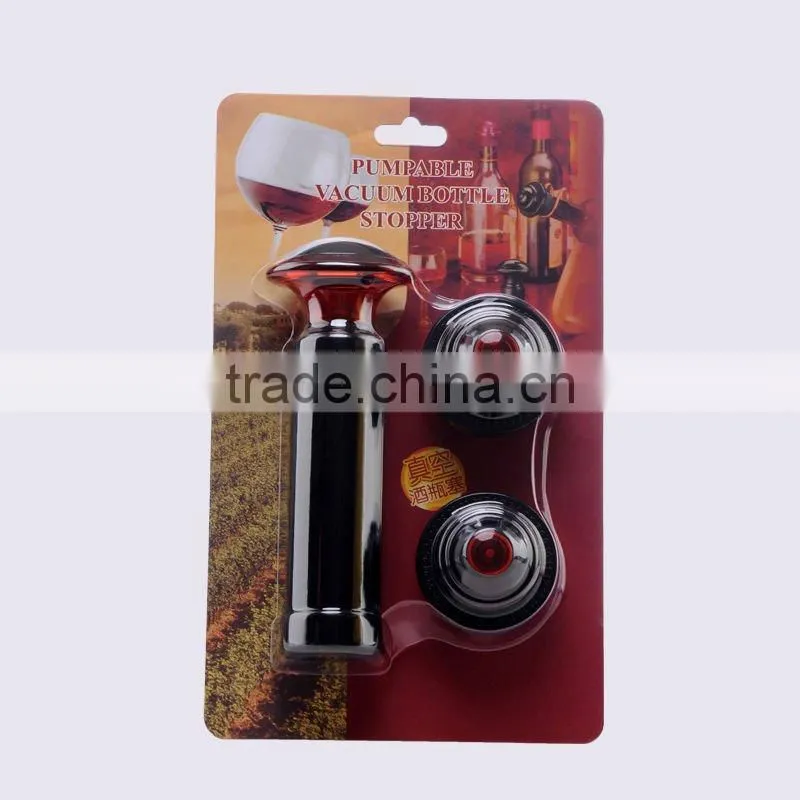 Pumpable Vacuum Bottle wine Stopper for promotion