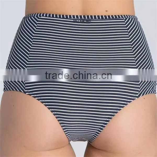 Private Label Sexy Swimwear With Flounces Of Mature Women High Waist Bikini Swimwear 2016