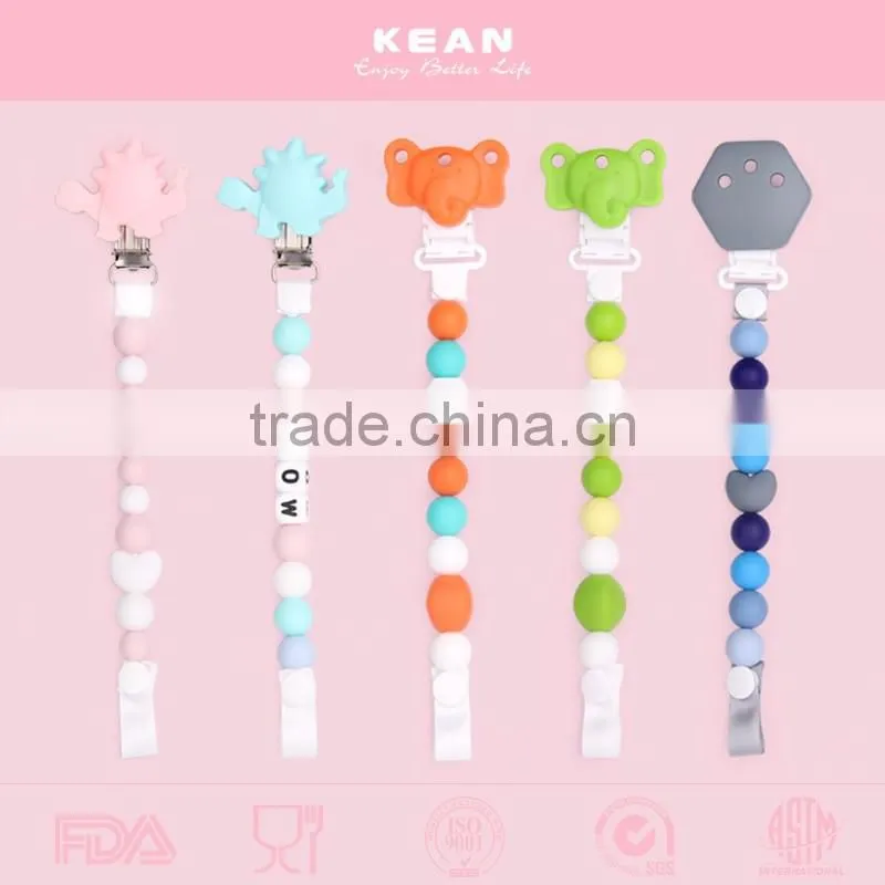 Make From Food Grade Silicone DIY Baby Pacifier Chain Baby Teething
