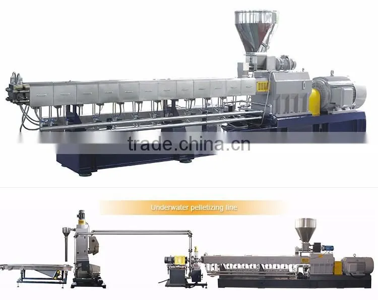 Haisi hot melt elastomer adhesive granulating machine TPU TPV TPR TPO EVA extrusion eva extrusion line