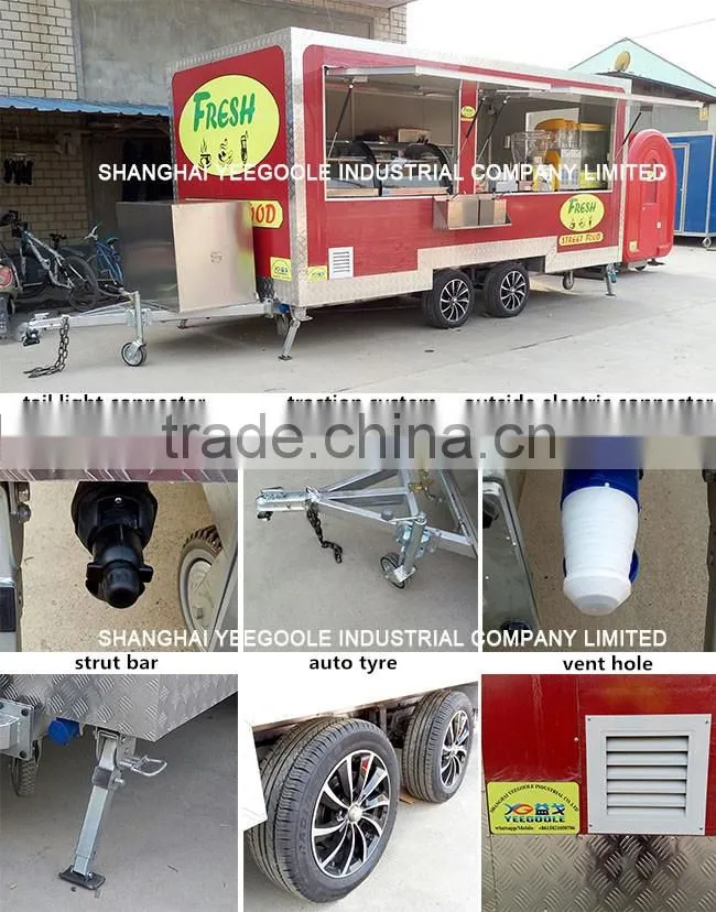 YG-LC-04 Mobile food trucks for rent/mobile food trucks for sale/used lunch trucks for sale CE