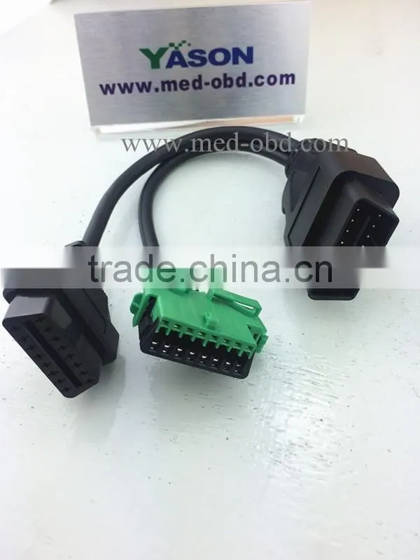 Gps Tracker Vehicle OBD2 Y Cable, Peugeot/Citroen Diagnostic Cable