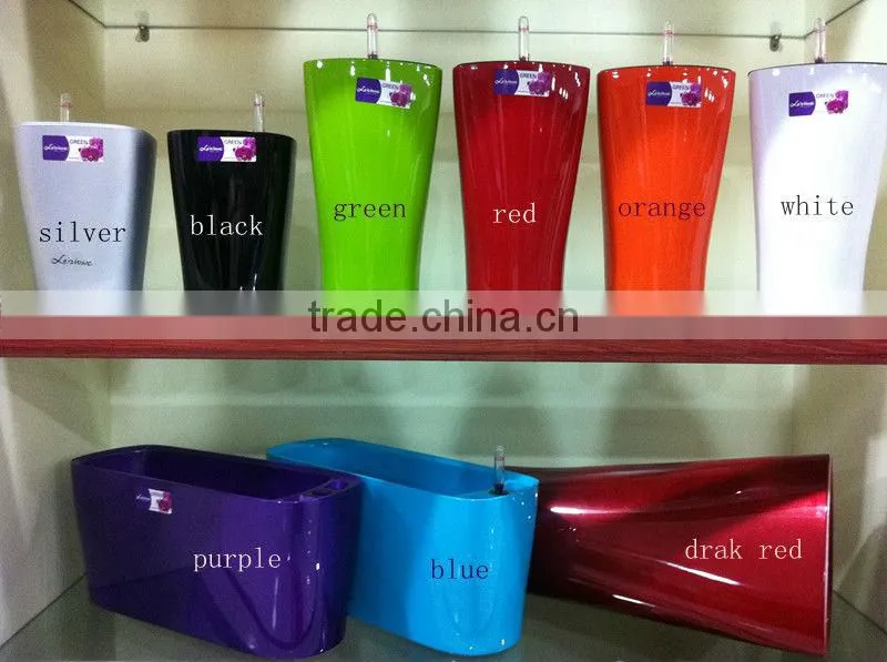german style flower pots, german design self watering pots, garden pots for german market