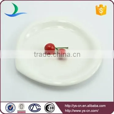 Wholesale peach heart luxury porcelain dinner plate