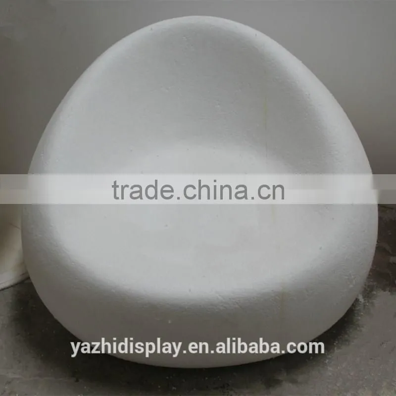 European style relaxing fiberglass material half ball Chair