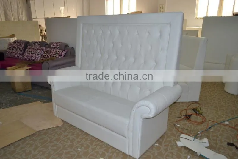 Made from SinoFur Best sale Loveseat white wedding sofa furniture