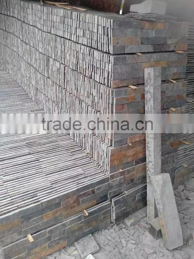 Natural yellow rusty roofing slate tiles cheap for sale