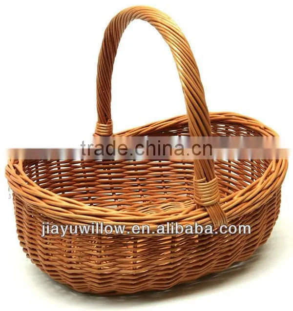 2014 new convenient wicker easter basket with handmade hotsale