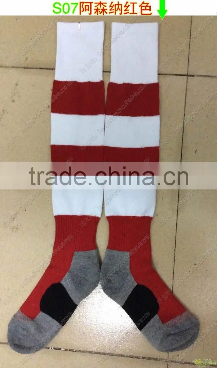 white long tube football socks/funny long football socks