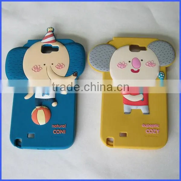 For Samsung Note2 N7100 3D Romane Silicon Mobile phone Case