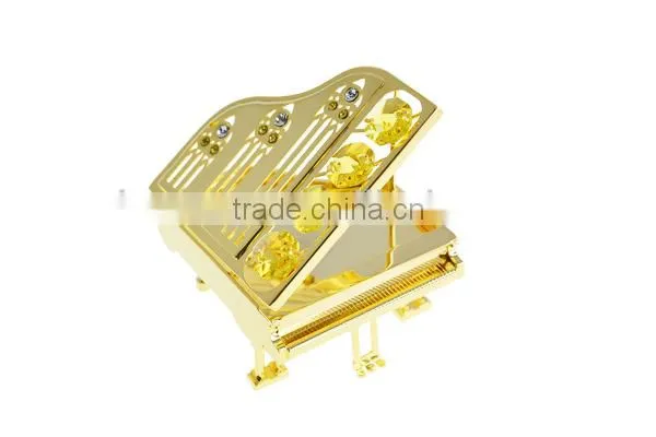 Gold Plated Crystal Guitar with crystals from swarovski