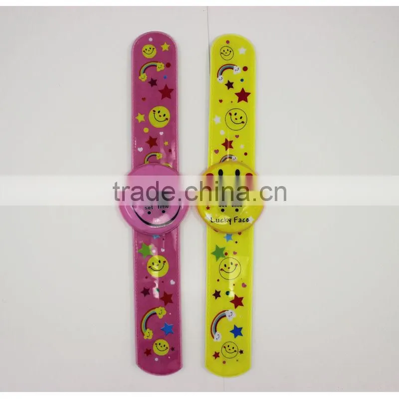 Custom PVC Kids Slap Wrist Digital Watches