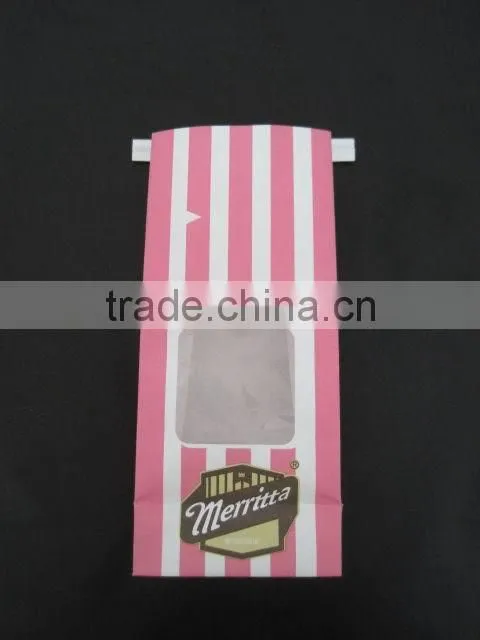 Stand up kraft paper coffee bean bag/PE laminated