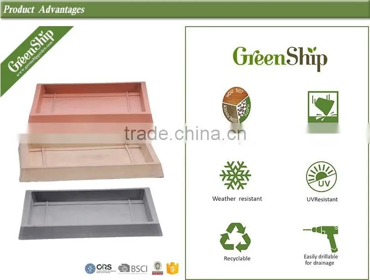Square Plastic Plant Pot Tray