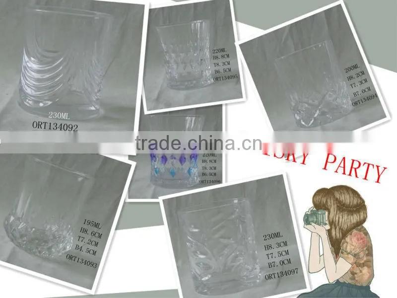 10oz 12oz christmas snow color prinitng drinking glass water glass cup juice cup