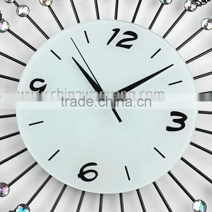 Custom Good Quality Lower Price Crystal Clear Design Wall Clock