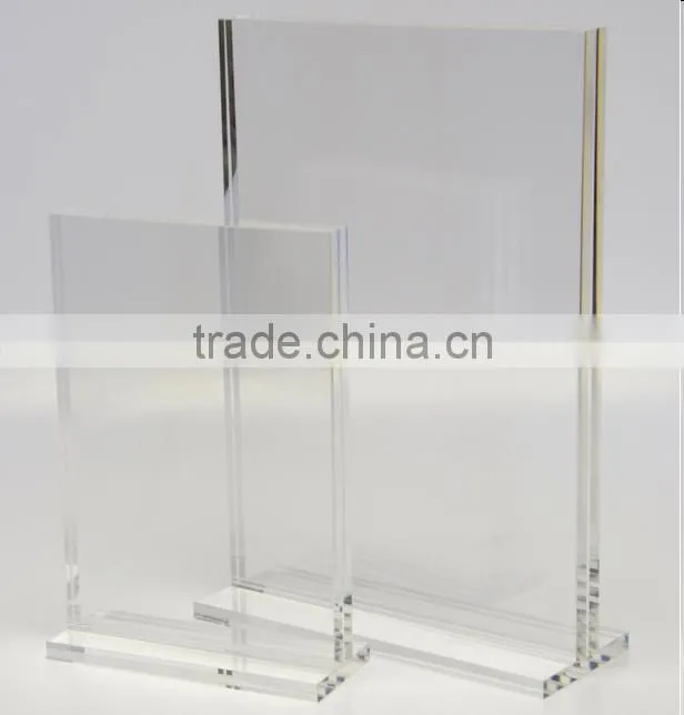 restaurant/hotel/bar clear acrylic creative menu holders
