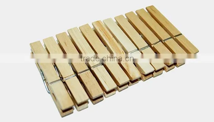 high quality natural birch multifunctional spring strong wooden clothes peg
