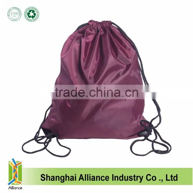 High Quality Colorful Logo Shopping Gym Sack Drawstring Bag