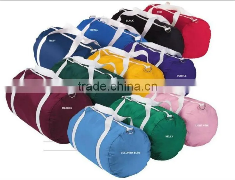 Promotional Barrel Duffel Bag with Printed Logo