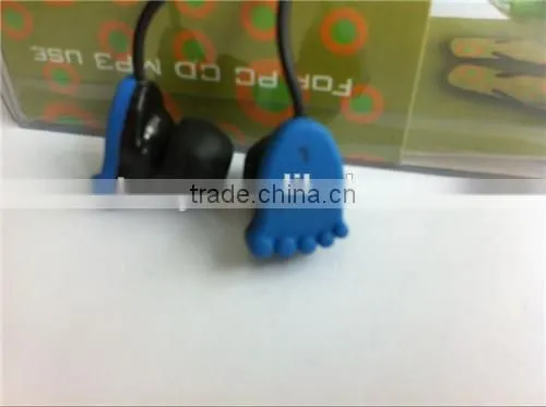 foot type 3.5MM BASS MP4 MP3 earphones