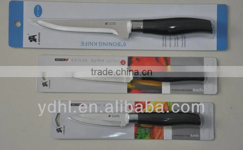 Stainless steel black PP handle utility knife