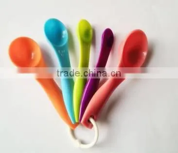 Food grade safety portable heat-resisting plastic measuring spoons