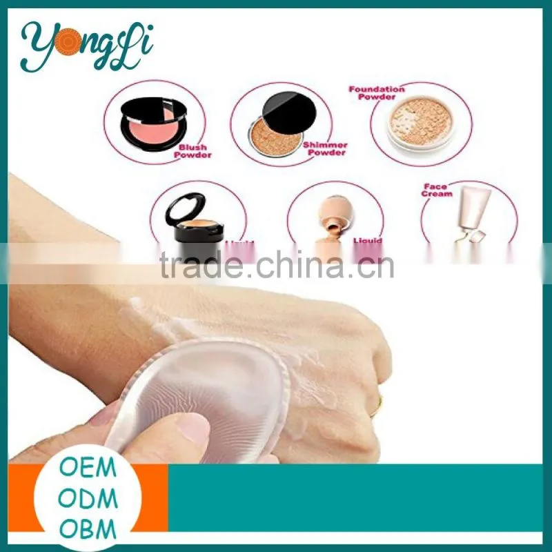 Makeup Applicator Gel Puff for Refined Cream Clear Silicone Beauty Sponge
