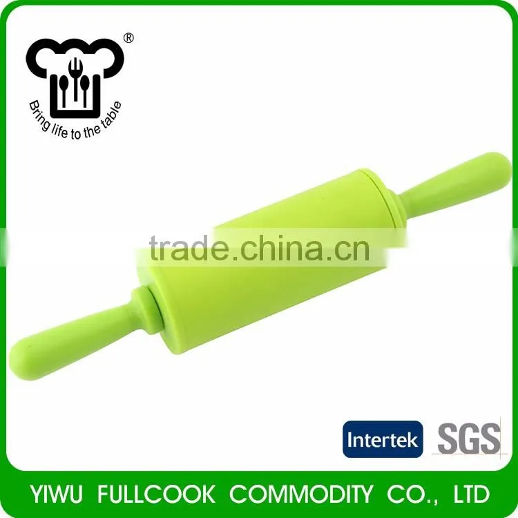 Hot selling colorful eco friendly non stick silicone rolling pin