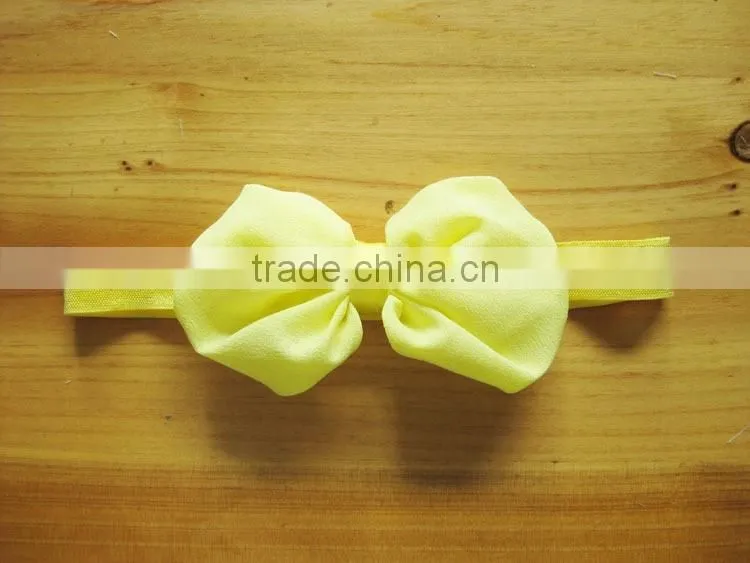 satin ribbon flower headband for kids hair accessories