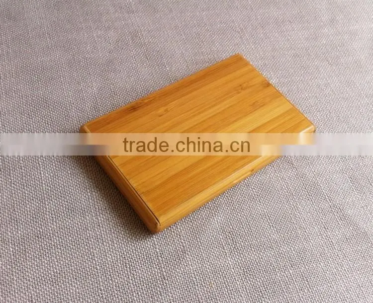 Cute useful simple bamboo business card holder/boxes