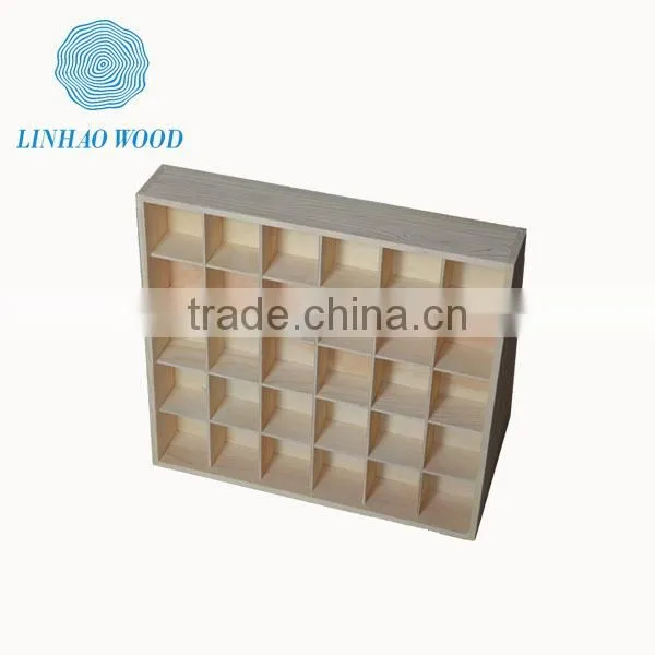 handmade customized wood display box without inserts