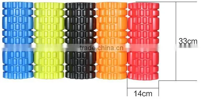 Hot sale EVA Grid High Density Hollow Exercise Yoga Foam Roller Shuoyang