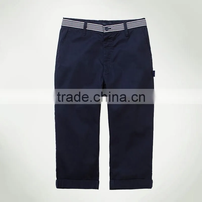 Custom school student Boys' and girls' trousers 2017 summer New England Children's navigation wind pants cropped trousers