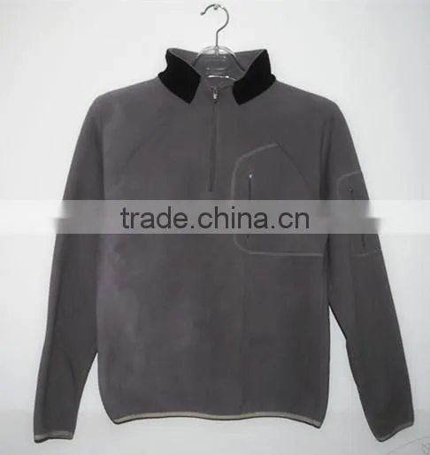 100% polyester mens' winter jacket compounded polar fleece double brush