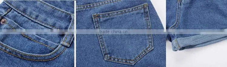 2017 plus size XL ladies summer hot high waist jean shorts for women